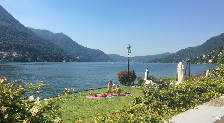 THE URIO BEACH, ONE OF THE MOST BEAUTIFUL BEACHES WHERE YOU CAN SWIM IN THE LAKE OF COMO