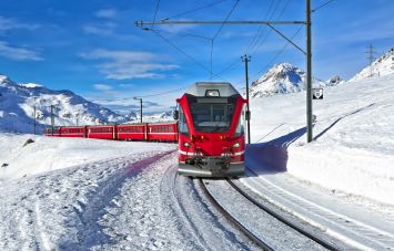 Angeboten für das roten Bimmelbahn von Bernina