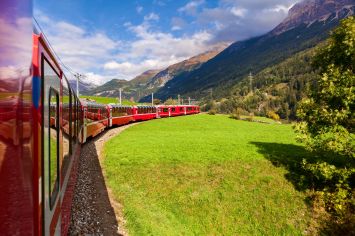Angeboten für das roten Bimmelbahn von Bernina
